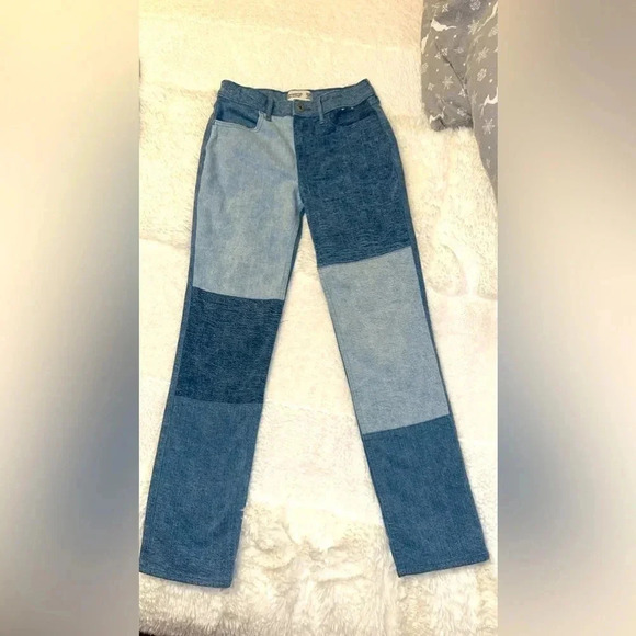 Abercrombie & Fitch Abercrombie kids/girls/youth jeans high rise straight 13/14L - Picture 1 of 6